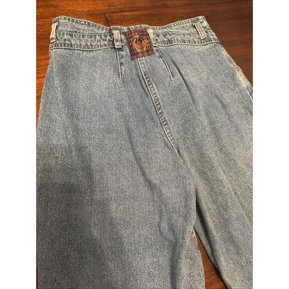 Vintage Britannia Jeans Women's Size 12 Plaid‎ Lined High Waist Tapered 80s 90s